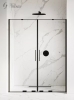 NEW TRENDY Drzwi prysznicowe przesuwne 140x200 SMART BLACK EXK-4119